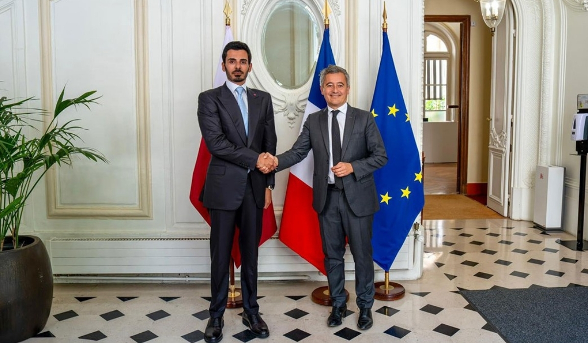Qatar's Interior Minister Meets French Justice Minister in Paris